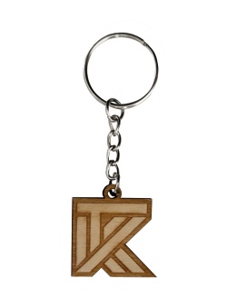 DREWNIANY BRELOK TK - nowe logo